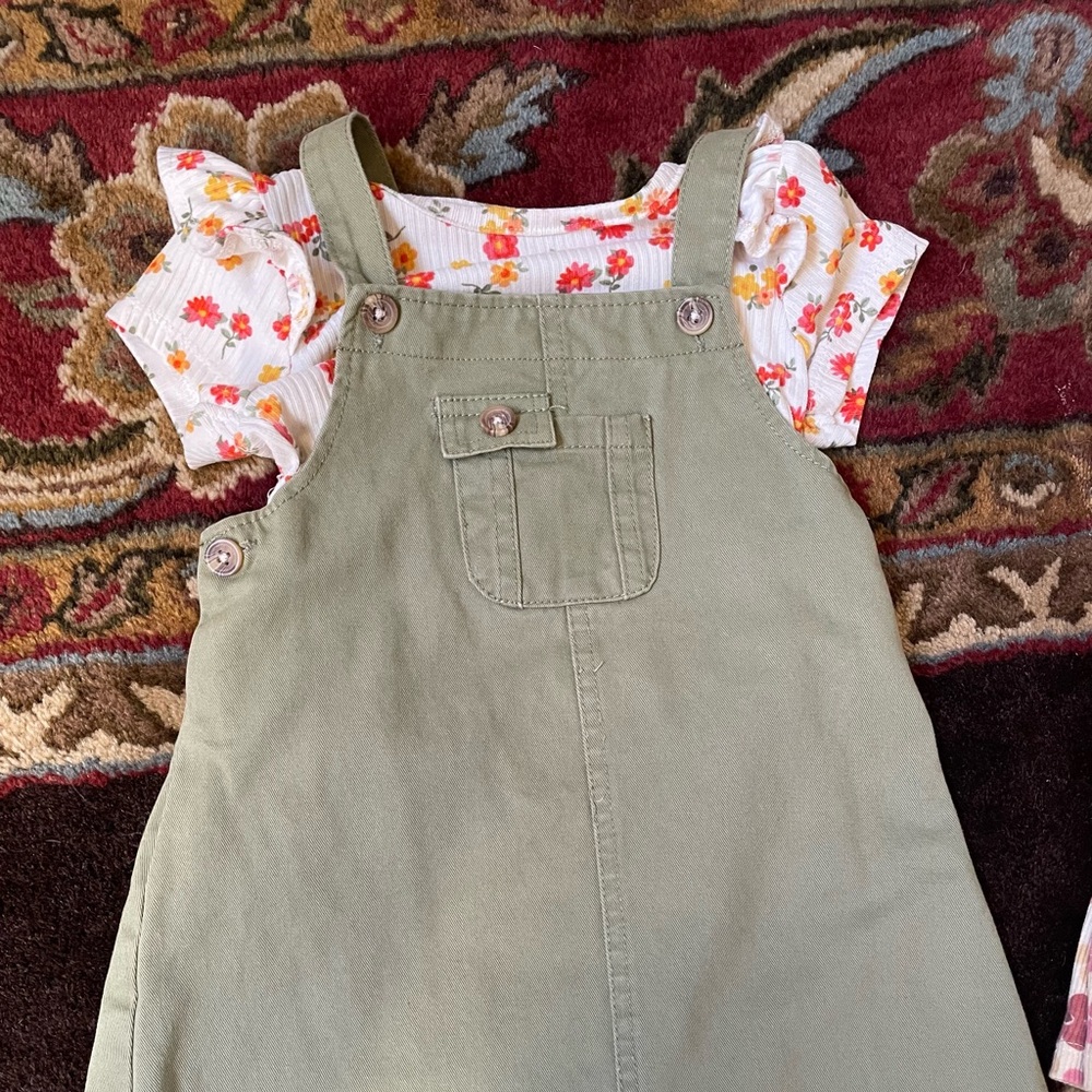 Girls Floral Print Top and Dress